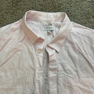 Calvin Klein Men's Light Pink Button Down Shirt